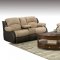 Two-Tone Transitional Reclining Sectional w/Storage Armrest