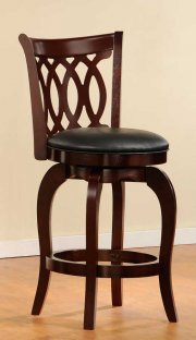 Shapel Cherry Set of 2 Classic Swivel Counter Height Chairs