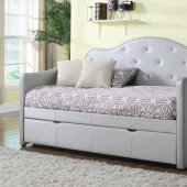 Dillane 300629 Daybed in Leatherette by Coaster w/Trundle