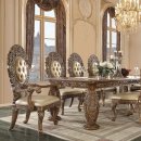 Constantine Dining Table DN00477 Brown & Gold by Acme w/Options