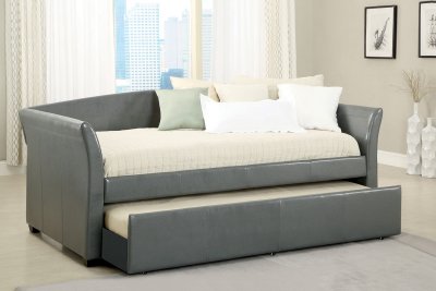 Delmar Daybed CM1956 in Gray Leatherette w/Trundle