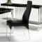 Black Marble Top Modern Dining Table w/Optional Side Chairs