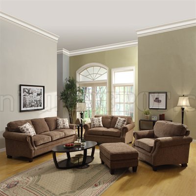 Fabric Office Chairs on Striped Fabric Cottage Style Sofa   Loveseat Set At Furniture Depot