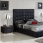 Penelope Black Bedroom by ESF w/Oversized Headboard & Options