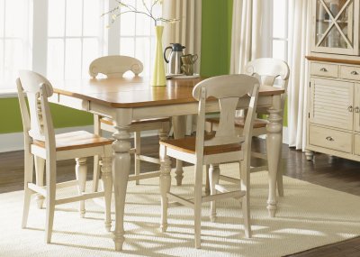 Pine Dining Furniture on Pine Finish Dining Gathering Table W Options At Furniture Depot