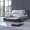 U7330 Sofa in Light & Dark Grey Bonded Leather by Global