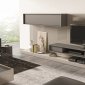 Composition 217 Wall Unit in Grey/Light Grey Laquer by J&M