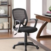 800056 Mesh Back Black Finish Modern Office Chair by Coaster