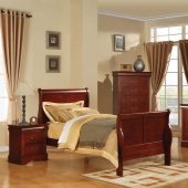 19530 Louis Philippe III Kids Bedroom Set in Cherry w/Options