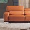 2766 Sofa in Orange Genuine Leather by ESF w/Options