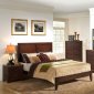 B205 Bedroom Set in Cherry Finish w/Faux Marble Top Casegoods