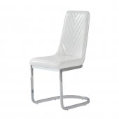 D1067DC-WH Set of 4 Dining Chairs in White by Global