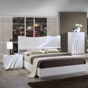 Eva Bedroom in White by Global w/Optional Casegoods