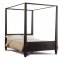 Dark Cappuccino Finish Contemporary 6PC Bedroom Set w/Canopy Bed