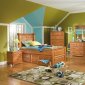 Natural Finish Traditional Youth Bedroom w/Optional Bed