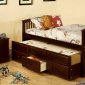 CM7035CH Bella II Youth Bed in Dark Walnut w/Trundle & Drawers