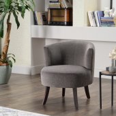 Cedar Accent Chair Set of 2 in Gray Fabric by Bellona