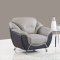 U6018 Black & Grey Bonded Leather Sofa by Global Furniture USA