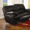 Black or Burgundy Bonded Leather Reclining Livng Room Sofa