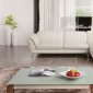 Orchard Sectional Sofa Off-White Leather by Beverly Hills