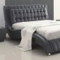 Flora Tufted Bed in Black by American Eagle