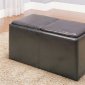 Claire 469PU Storage Ottoman by Homelegance w/2 Stools & Trays