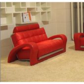 Bentley Red Bonded Leather 3Pc Sofa Set by VIG