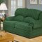 Sage Fabric Living Room Sofa & Loveseat Set w/Rolled Arms