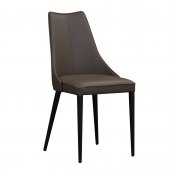 Milano Dining Chair Set of 2 in Chocolate Leather by J&M