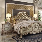Dresden Bedroom in Gold Tone Patina & Bone by Acme w/Options