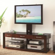 700679 TV Console in Warm Brown by Coaster w/TV Mount