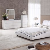 Lisa Bedroom in White Leatherette by American Eagle w/Options