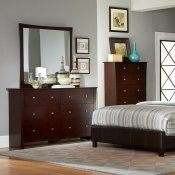 Avelar Bedroom Set 2100 by Homelegance in Dark Brown