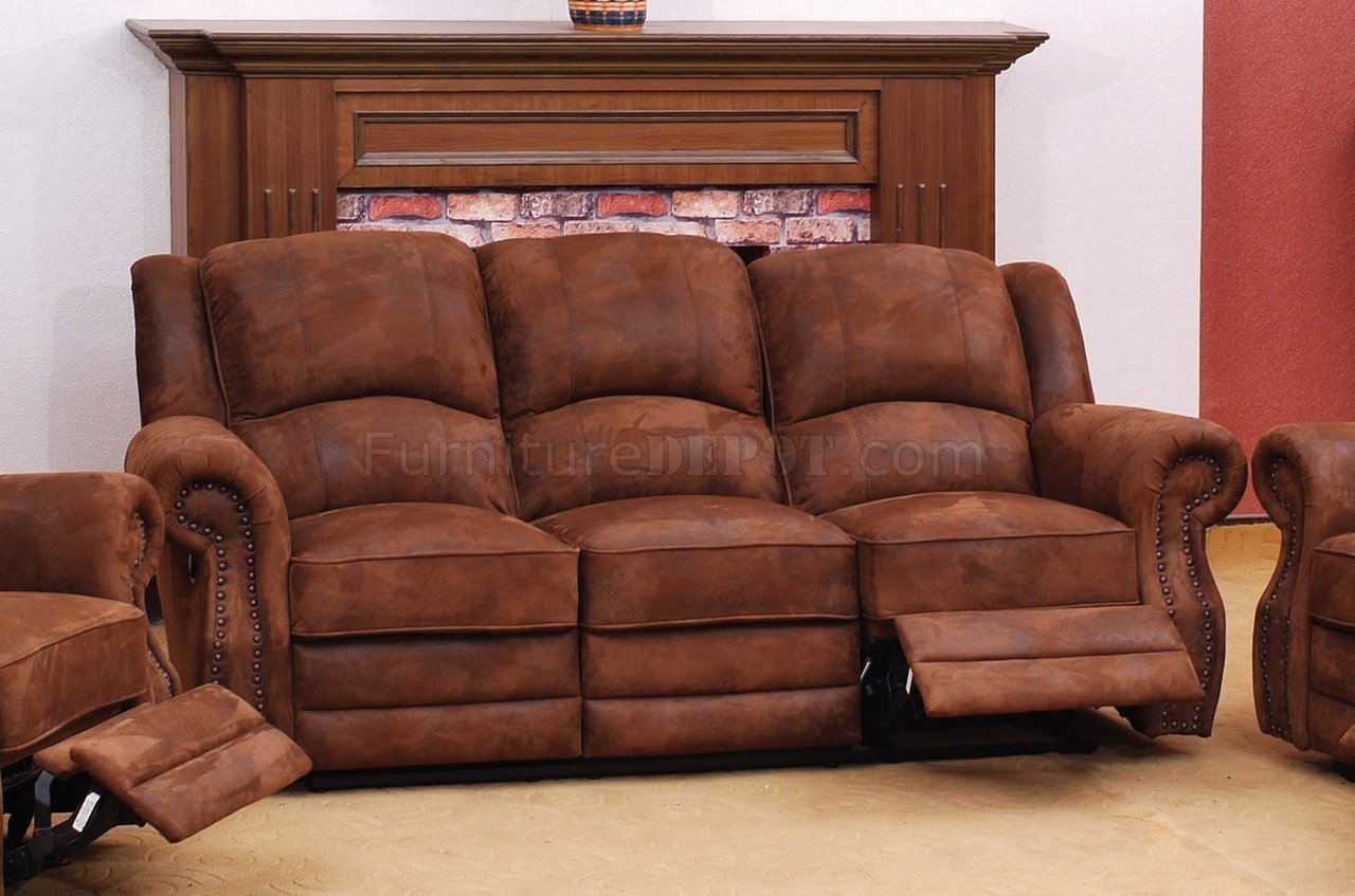 Palamino Fabric Traditional Reclining Sofa w/Optional Items