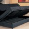 Black Convertible Sofa Bed With Storage Space