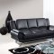 U9908 Sofa & Loveseat Set in Black Bonded Leather by Global