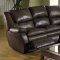 Catnapper Coffee Top Grain Leather Allegro Reclining Sofa Set