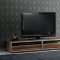 Brown Finish Modern TV Stand & Wall Unit