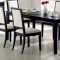 Louise Dining Room 7Pc Set 101561 in Black by Coaster w/Options