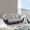 U6018 Black & Grey Bonded Leather Sofa by Global Furniture USA