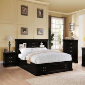 Louis Philippe III 5Pc. Bedroom Set in Black by Acme w/Options