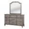 Ganymede CM7856 Bedroom in Rustic Weathered Gray w/Options