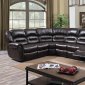 G685 Motion Sectional Sofa in Cappuccino Bonded Leather by Glory