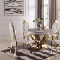 Kendall Dining Table 190381 in Gold by Coaster w/Options