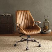 Hamilton Office Chair 92412 in Coffee Top Grain Leather by Acme