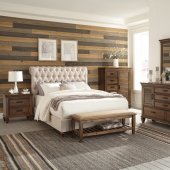 Devon 300525 Bedroom by Coaster w/Beige Fabric Bed & Options
