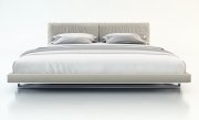 MD327 Bloome Bed by Modloft in Grey Bonded Leather w/Options