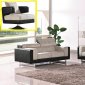 Beige & Black Fabric Modern 7022 Sofa w/Options