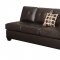 F7242 Sectional Sofa by Poundex in Espresso Bonded Leather