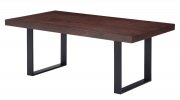 Block Dining Table in Dark Walnut by J&M w/Optional Bench